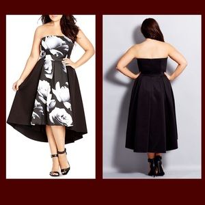 City chic hi low dress